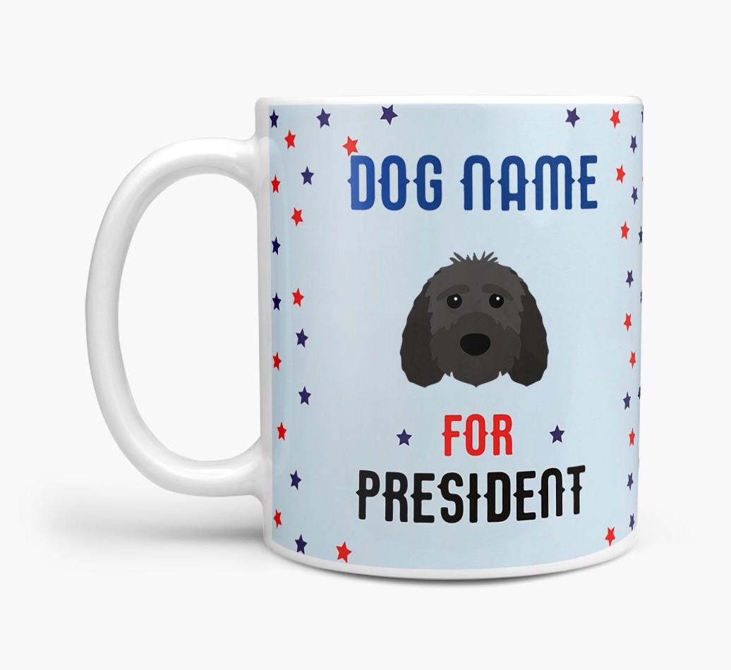 Personalized Vote {dogsName} for President Mug