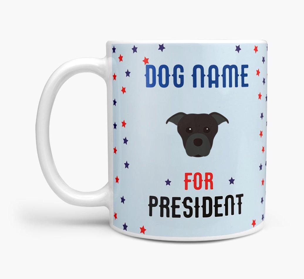 Personalized Vote {dogsName} for President Mug