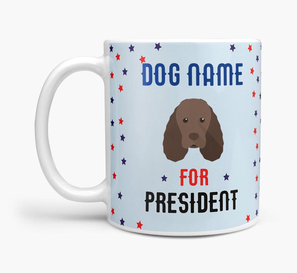 Personalized Vote {dogsName} for President Mug
