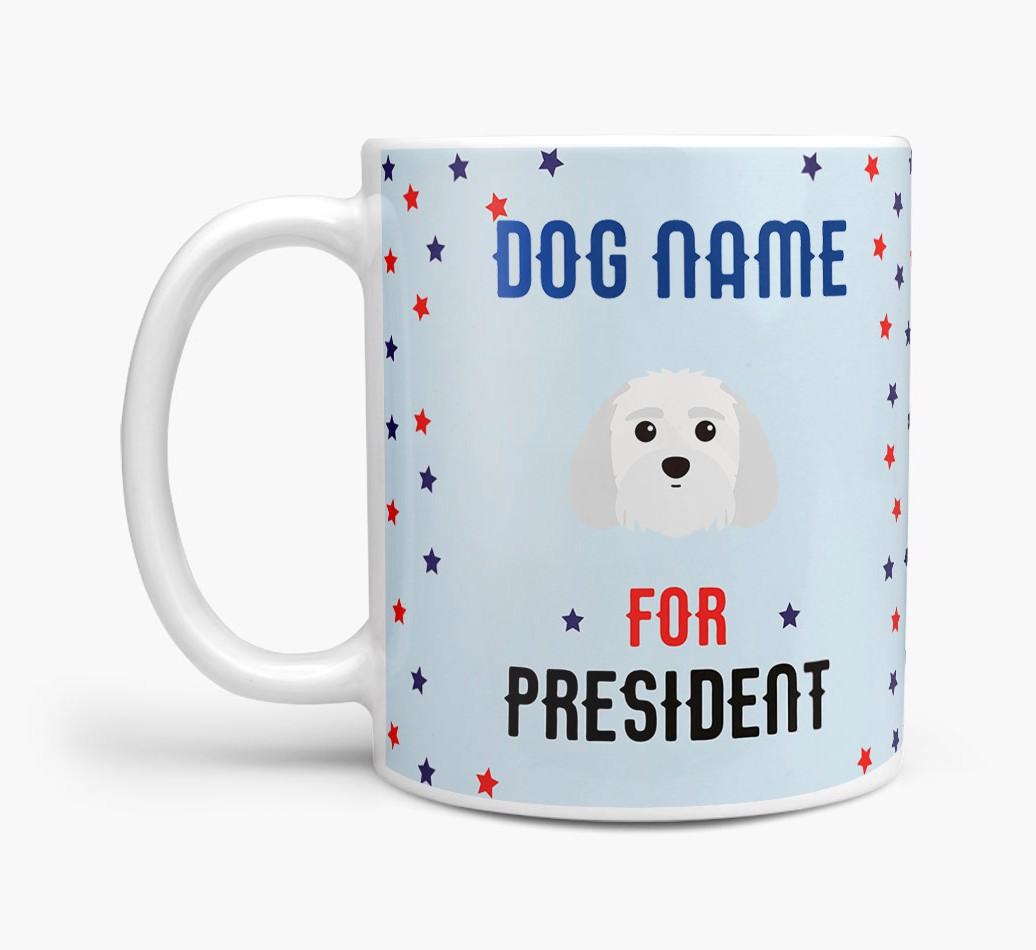 Personalized Vote {dogsName} for President Mug