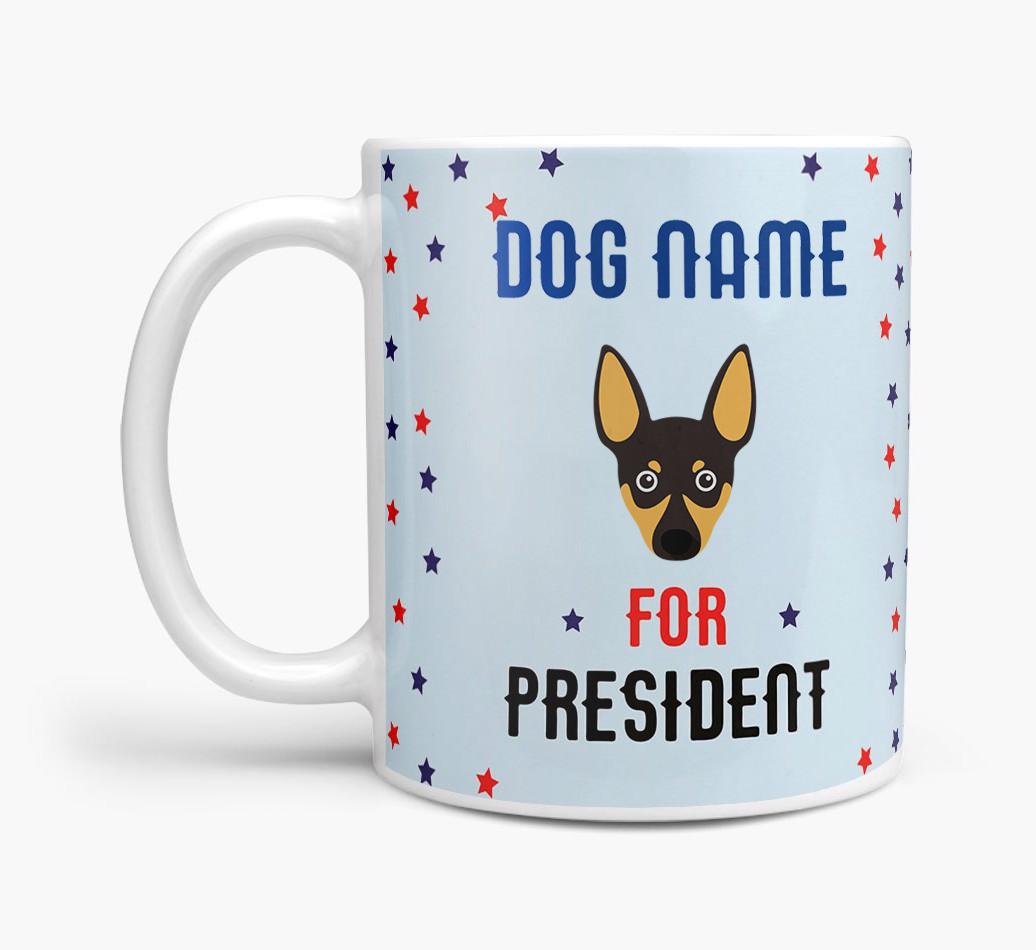 Personalized Vote {dogsName} for President Mug
