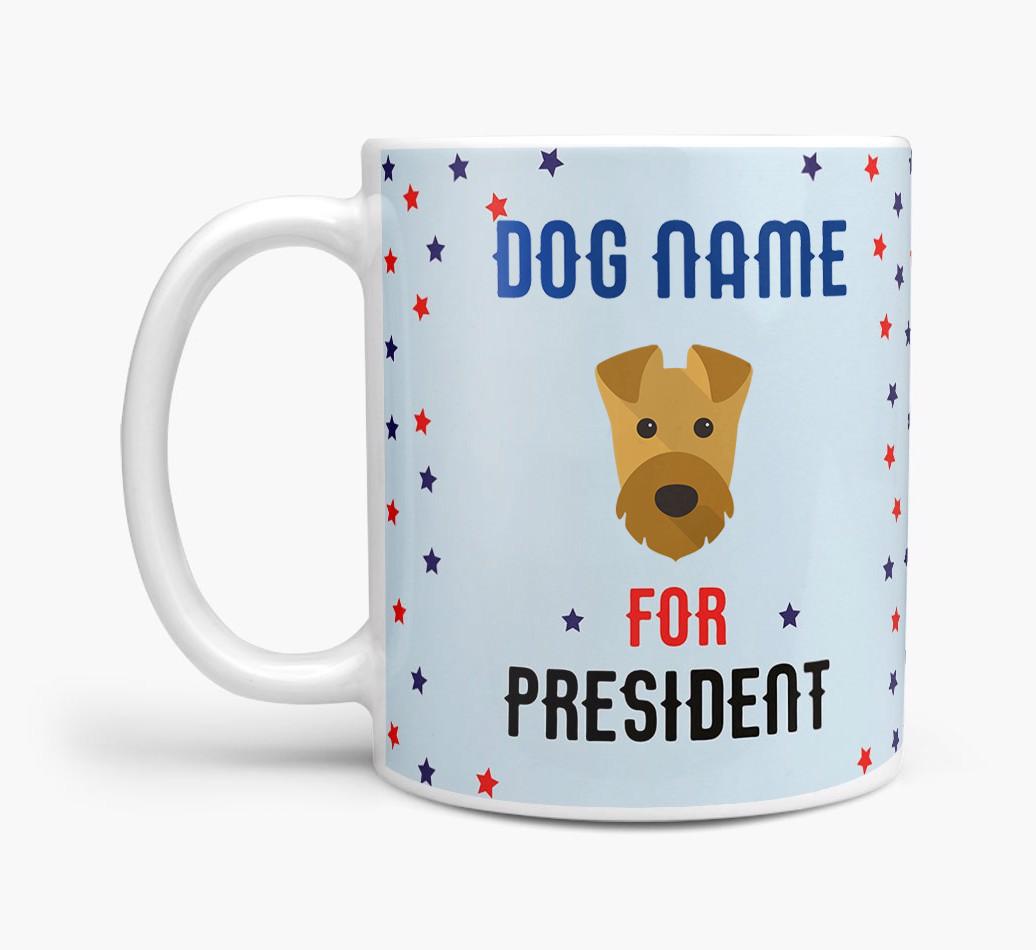 Personalized Vote {dogsName} for President Mug