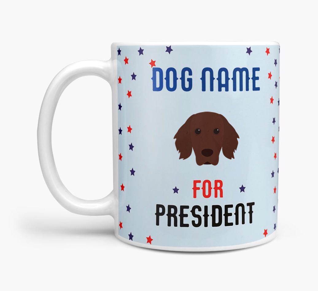 Personalized Vote {dogsName} for President Mug
