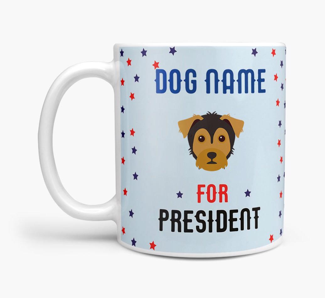Personalized Vote {dogsName} for President Mug