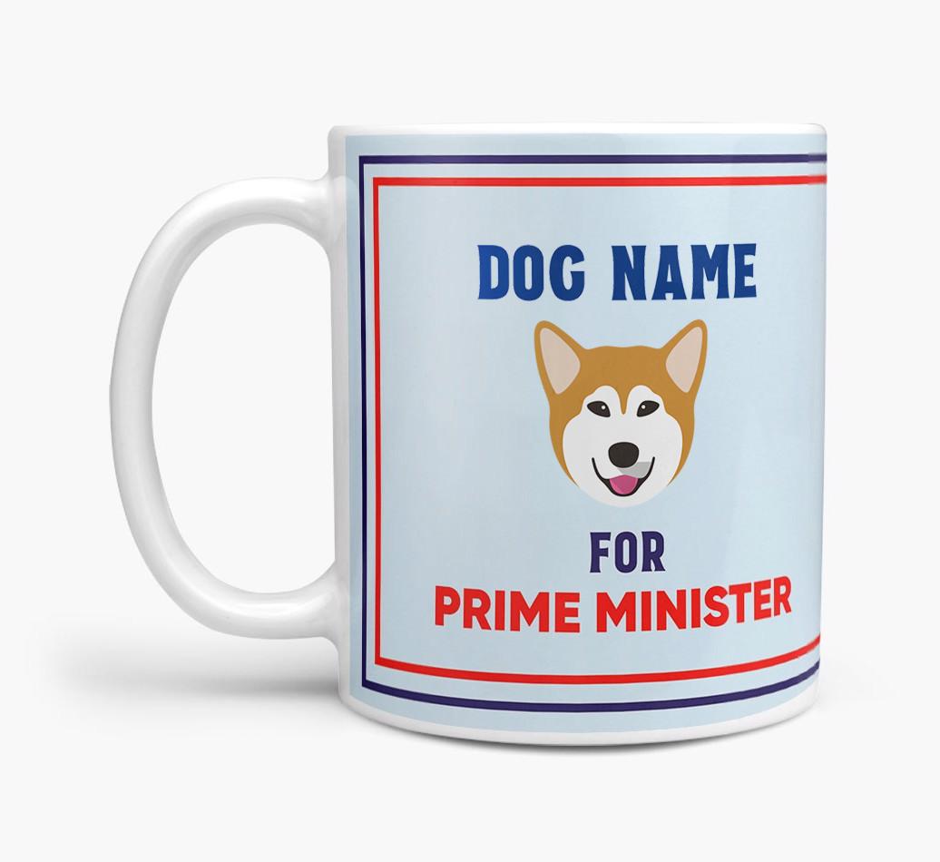 Personalised 'Prime Minister' Mug for your {breedFullName}
