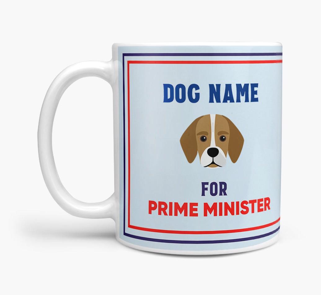 Personalised 'Prime Minister' Mug for your {breedFullName}