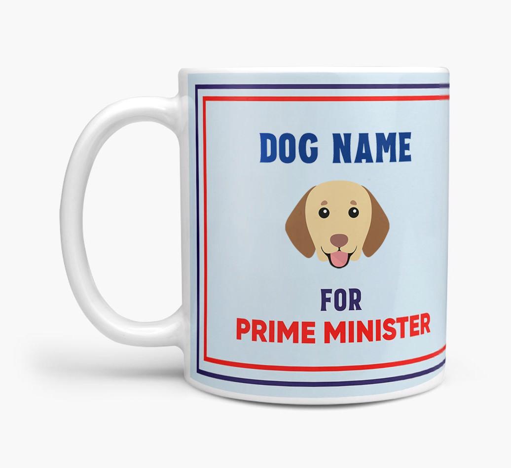Personalised 'Prime Minister' Mug for your {breedFullName}
