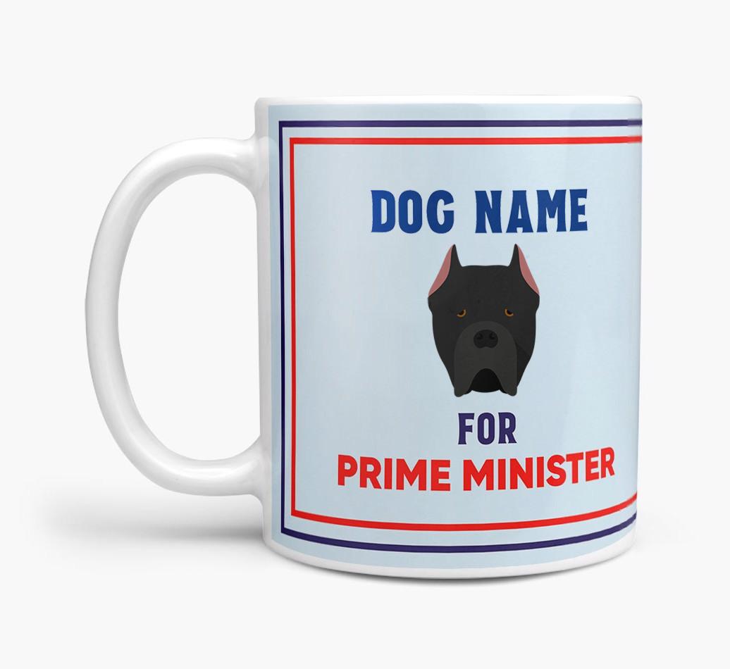 Personalised 'Prime Minister' Mug for your {breedFullName}