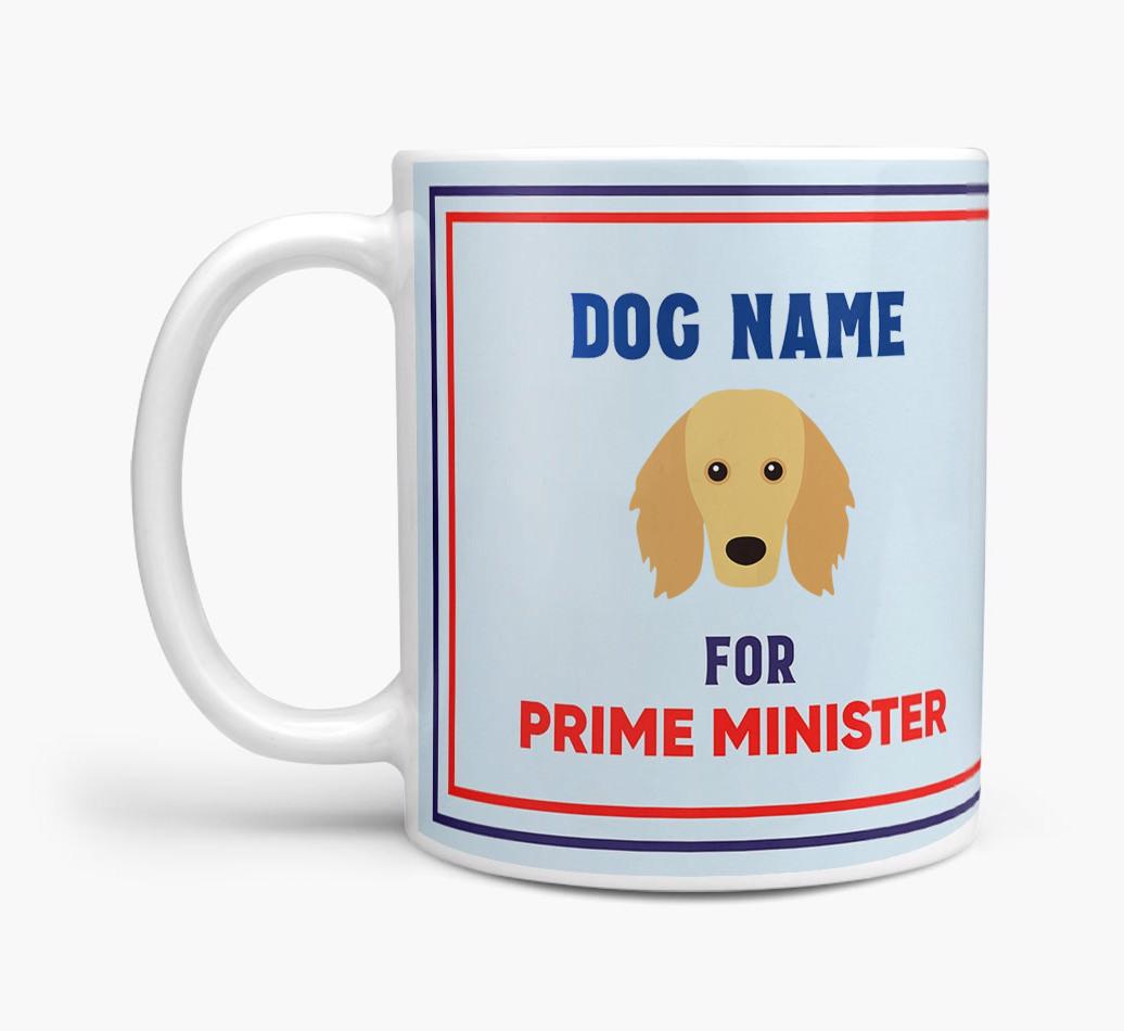Personalised 'Prime Minister' Mug for your {breedFullName}