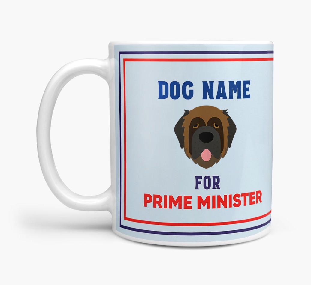 Personalised 'Prime Minister' Mug for your {breedFullName}