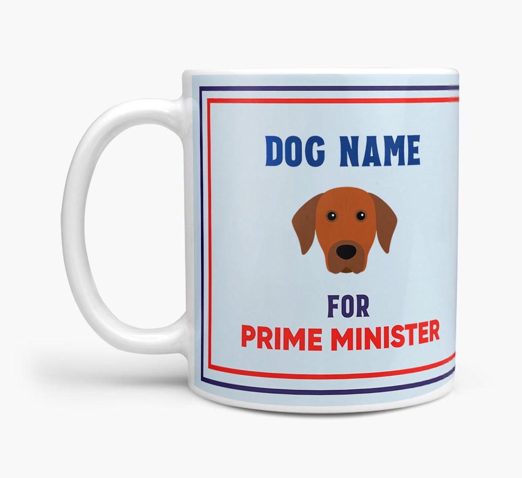 Personalised 'Prime Minister' Mug for your {breedFullName}