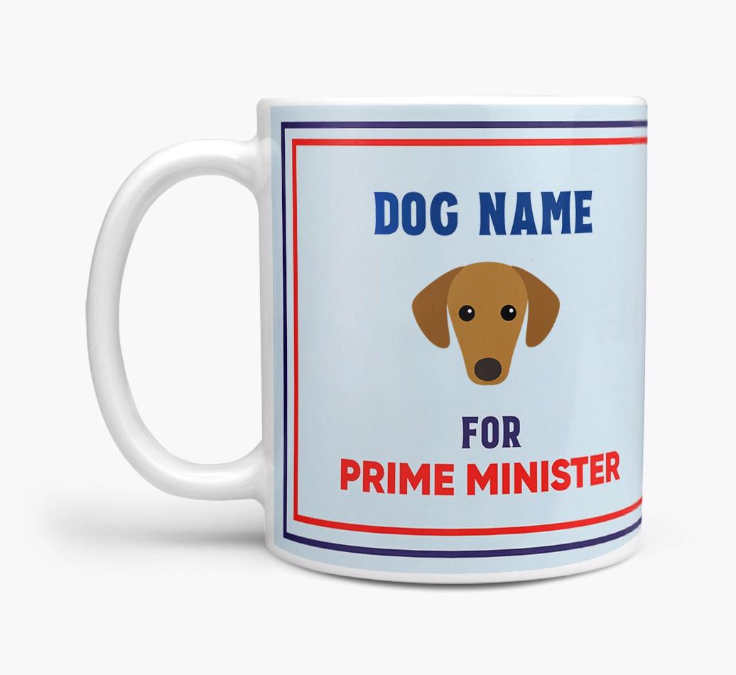 Personalised 'Prime Minister' Mug for your {breedFullName}