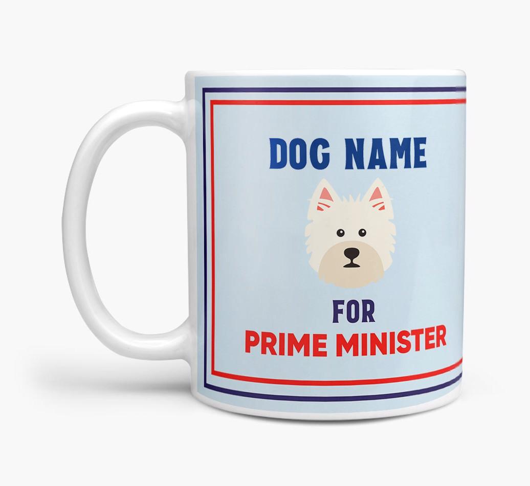 Personalised 'Prime Minister' Mug for your {breedFullName}