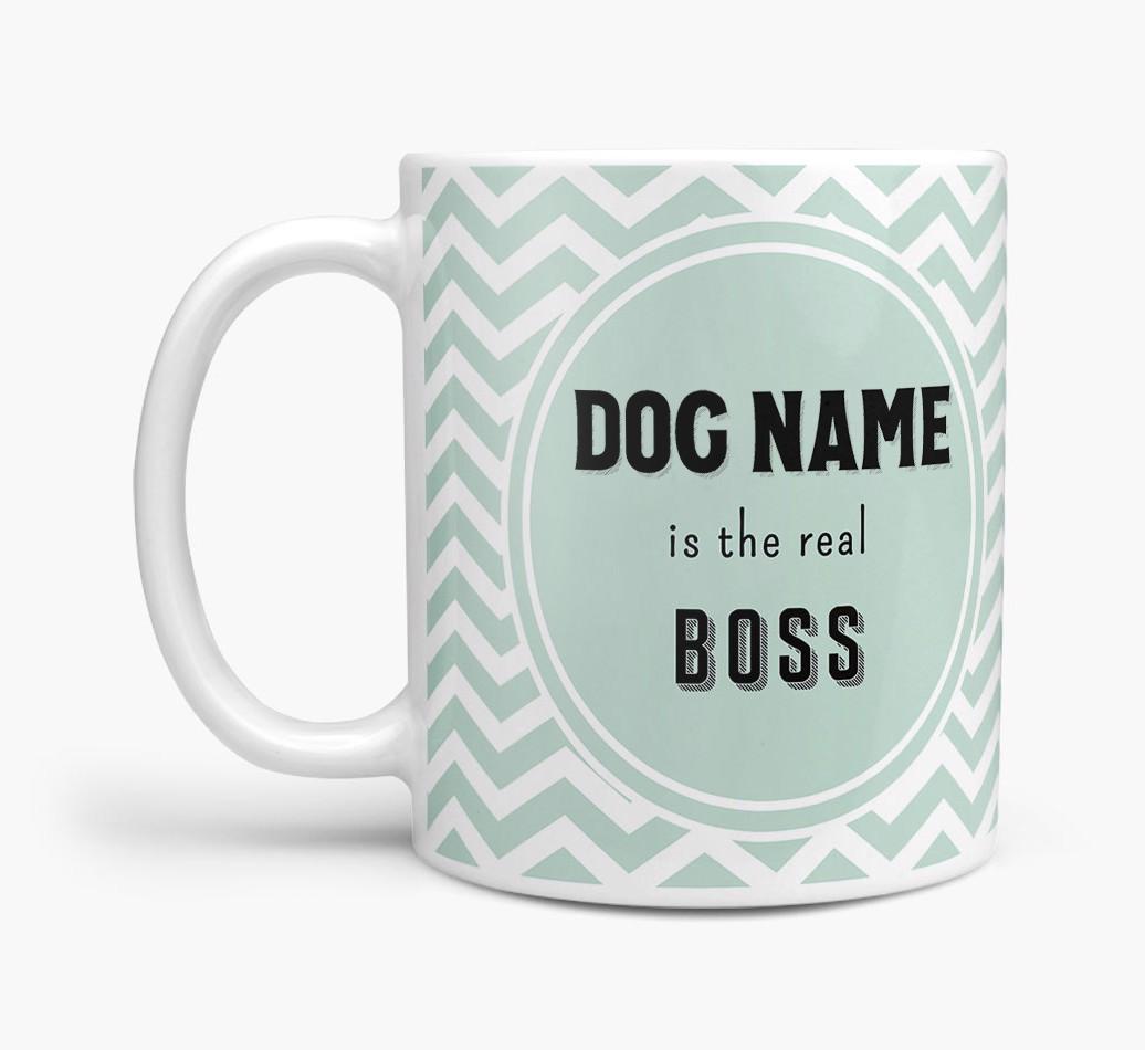 Personalised 'Real Boss' Mug with {breedFullName} Icon
