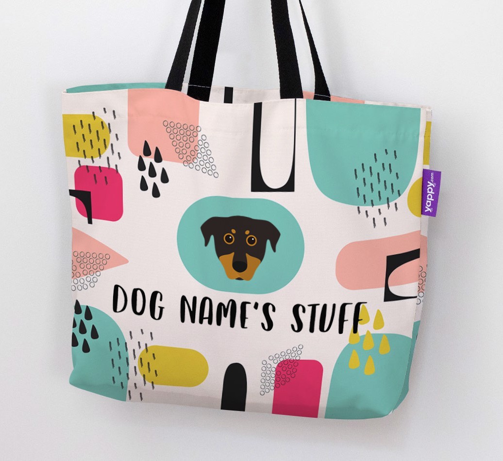 Personalized {dogsName} 'Stuff' Canvas Bag