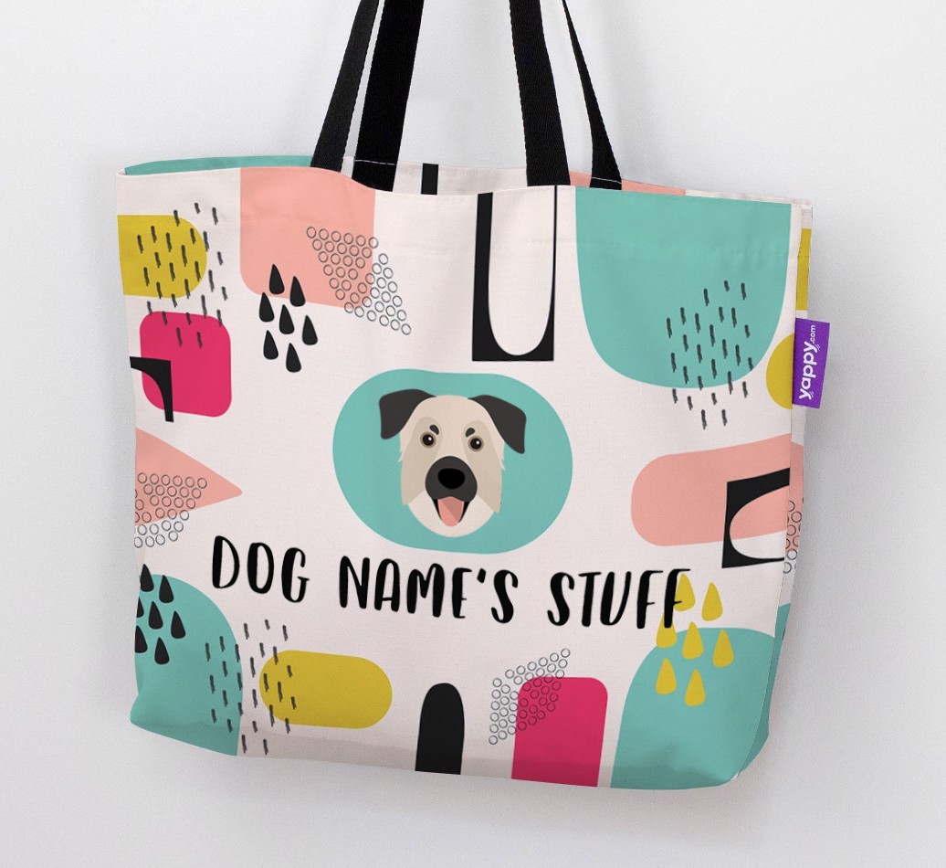 Personalised {dogsName} 'Stuff' Canvas Bag