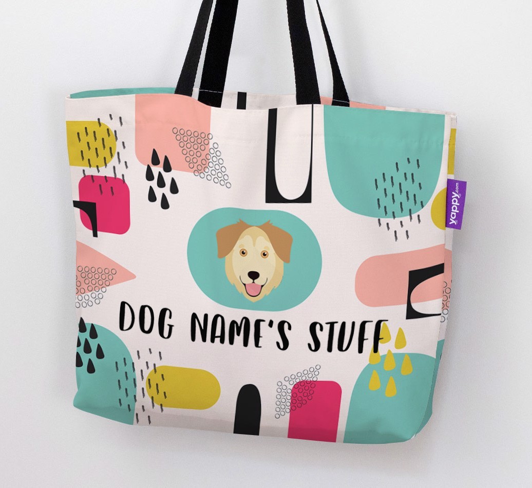 Personalised {dogsName} 'Stuff' Canvas Bag