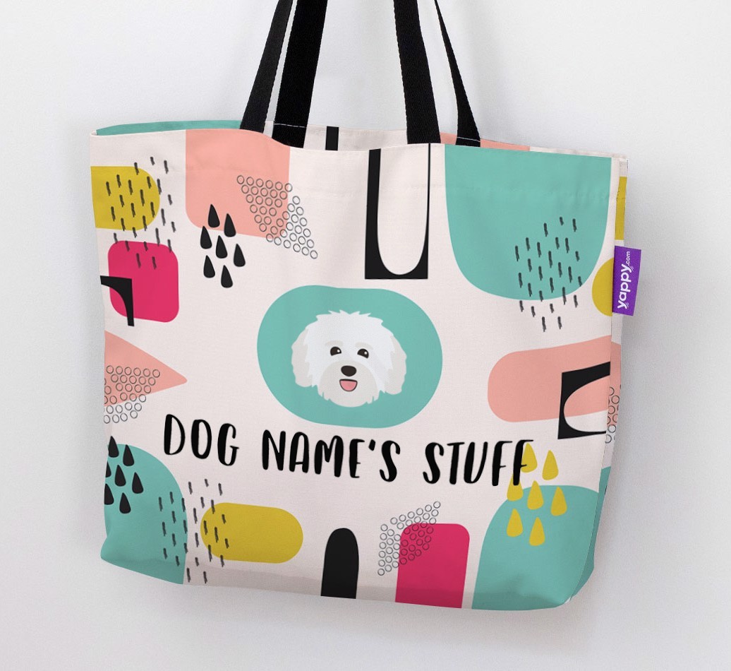 Personalized {dogsName} 'Stuff' Canvas Bag