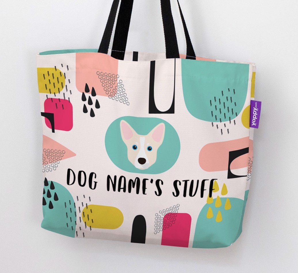 Personalised {dogsName} 'Stuff' Canvas Bag