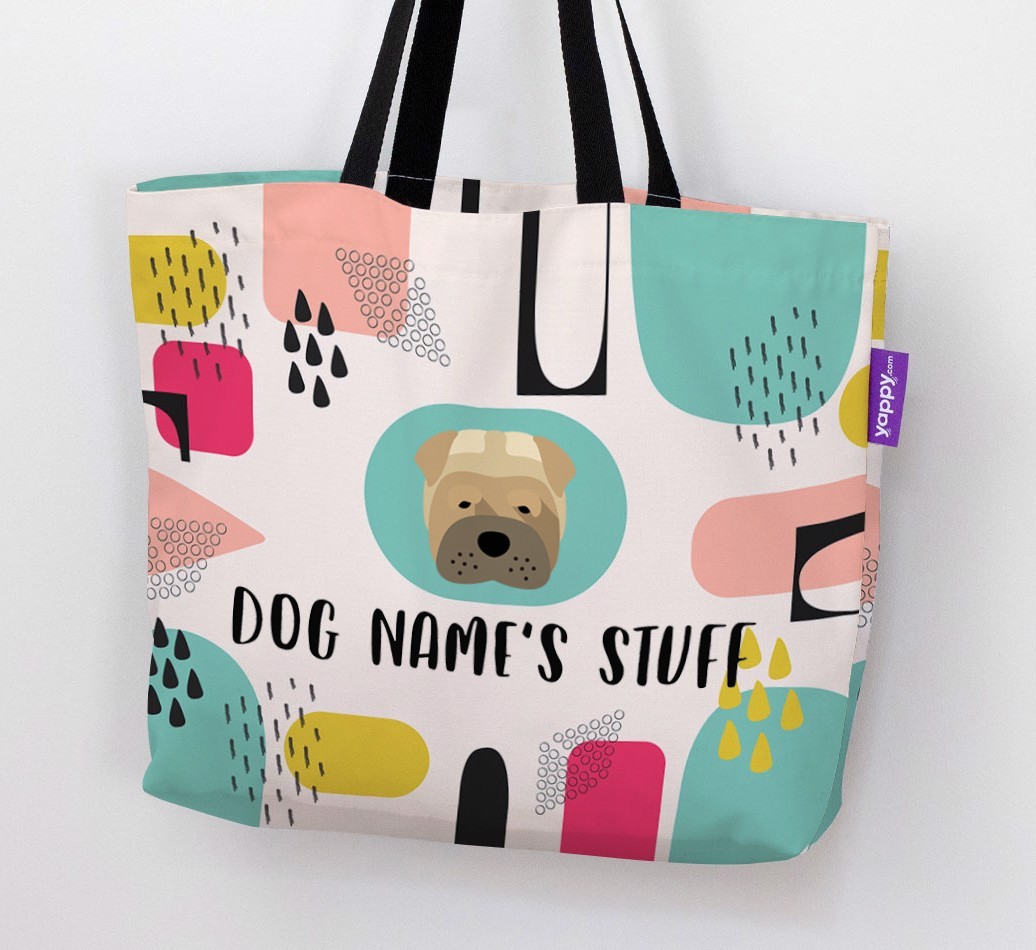 Personalised {dogsName} 'Stuff' Canvas Bag