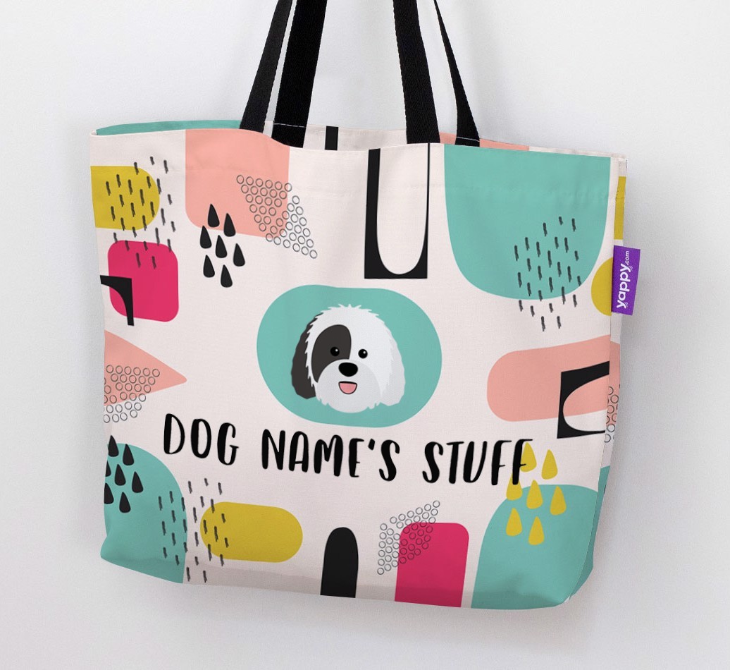 Personalised {dogsName} 'Stuff' Canvas Bag