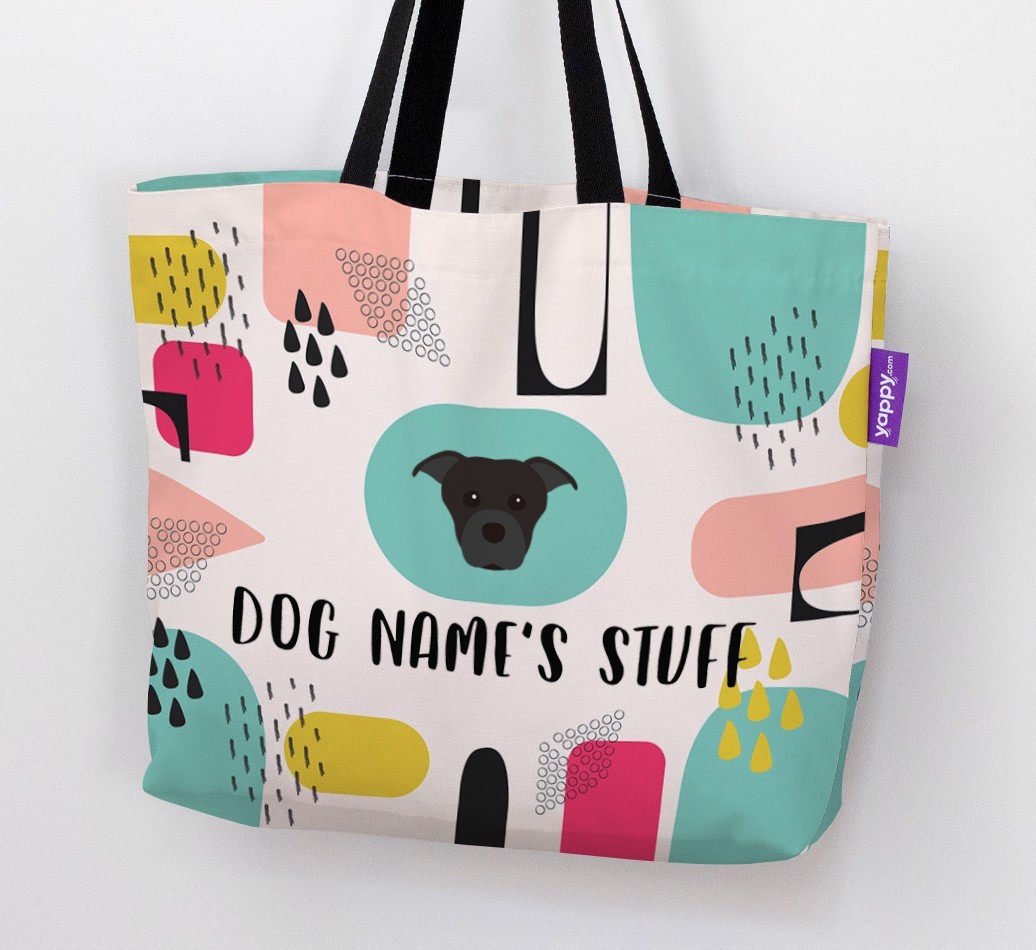 Personalised {dogsName} 'Stuff' Canvas Bag