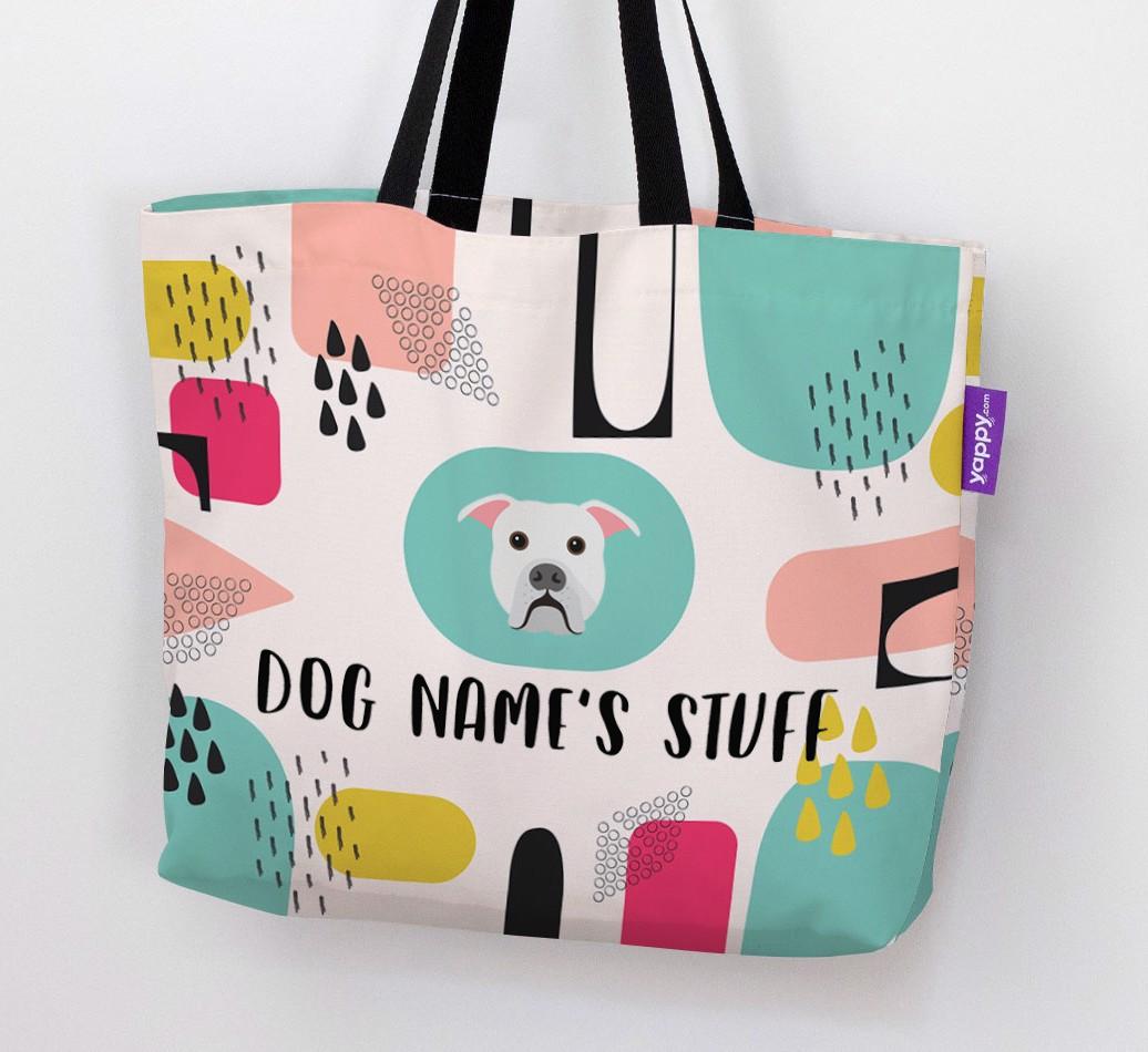 Personalized {dogsName} 'Stuff' Canvas Bag