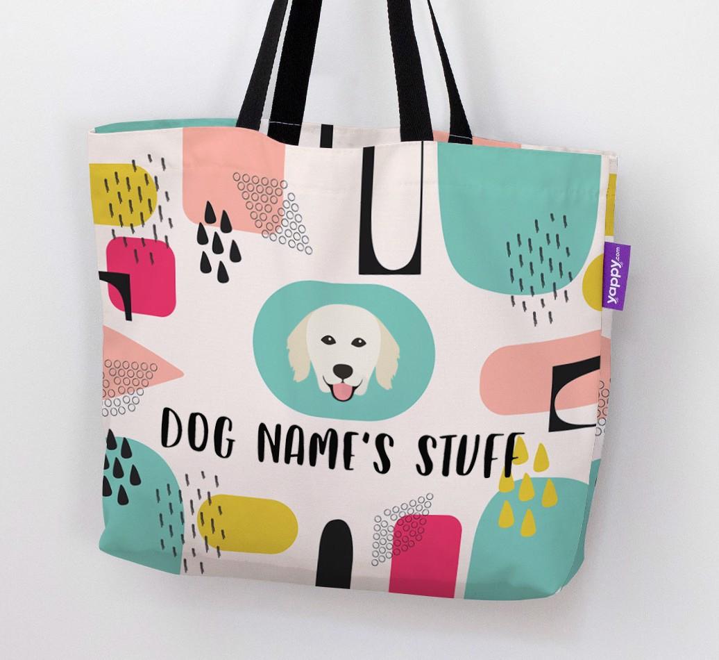 Personalised {dogsName} 'Stuff' Canvas Bag