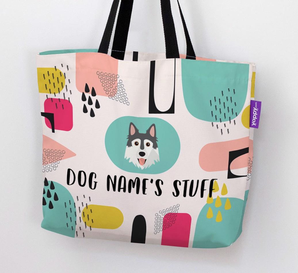 Personalized {dogsName} 'Stuff' Canvas Bag