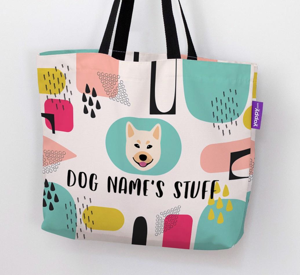 Personalized {dogsName} 'Stuff' Canvas Bag