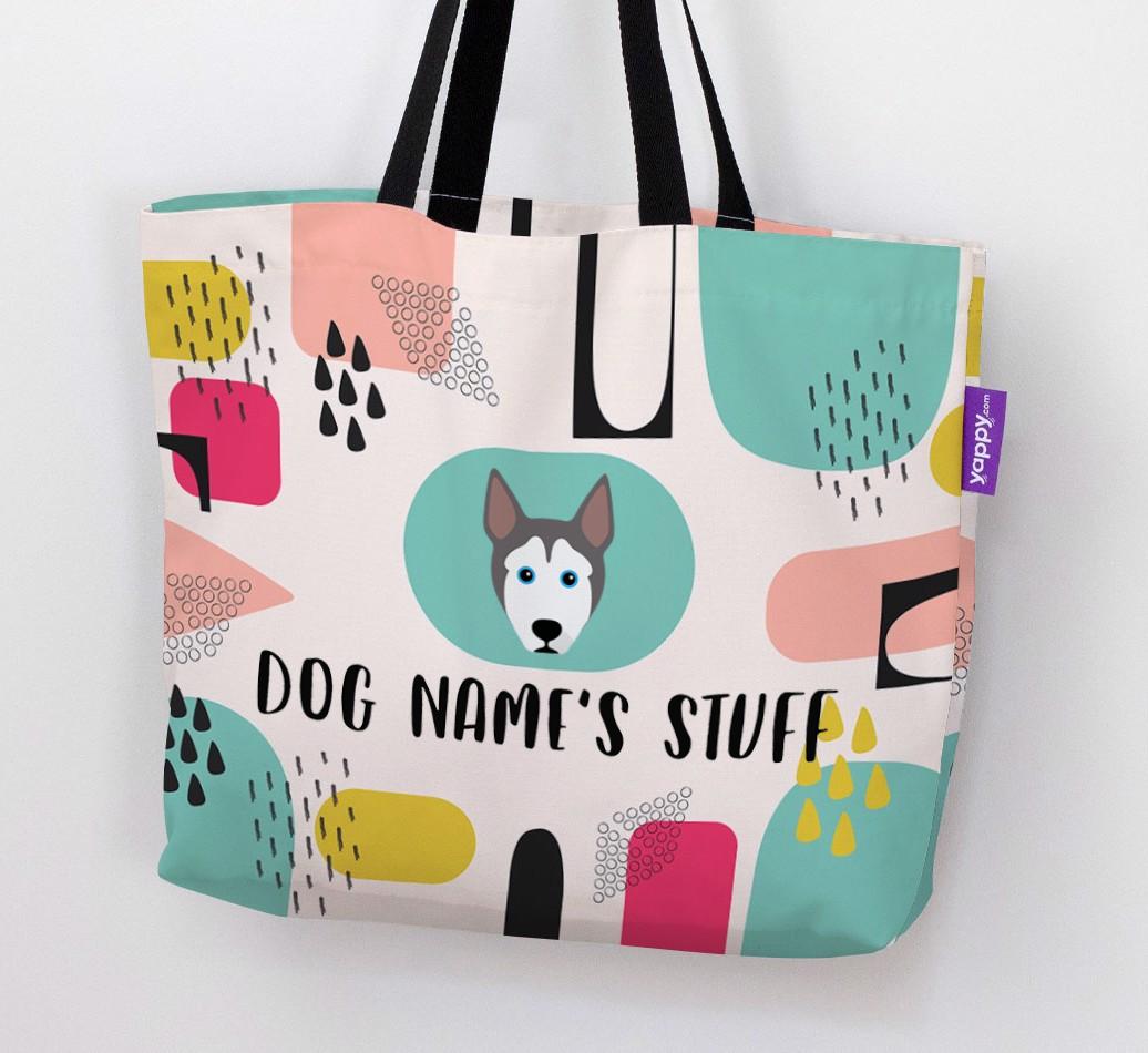 Personalized {dogsName} 'Stuff' Canvas Bag