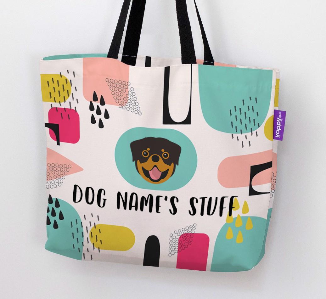 Personalised {dogsName} 'Stuff' Canvas Bag