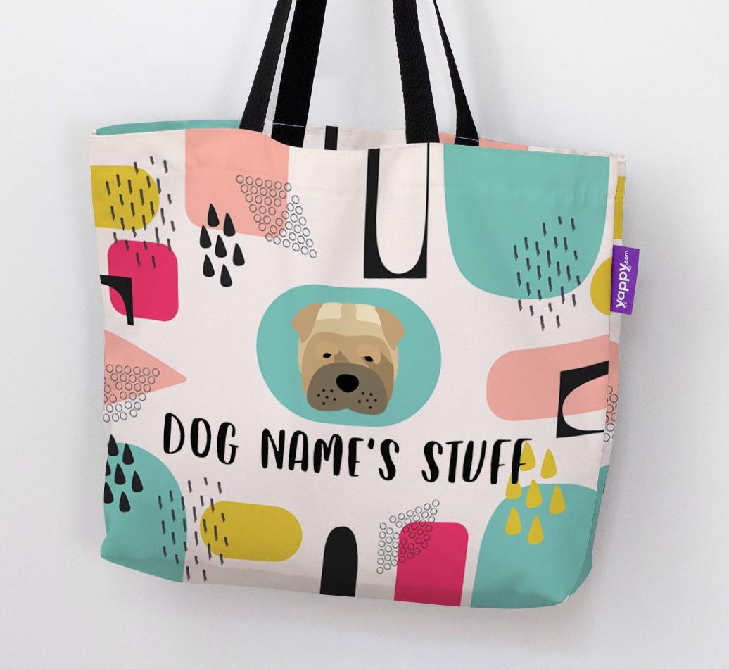 Personalized {dogsName} 'Stuff' Canvas Bag
