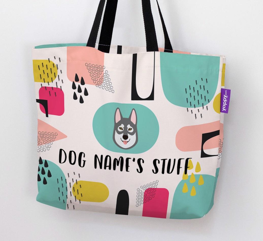 Personalized {dogsName} 'Stuff' Canvas Bag