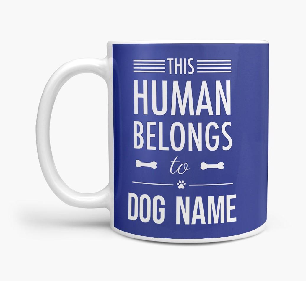 Personalised 'This Person Belongs to {dogsName}' Mug
