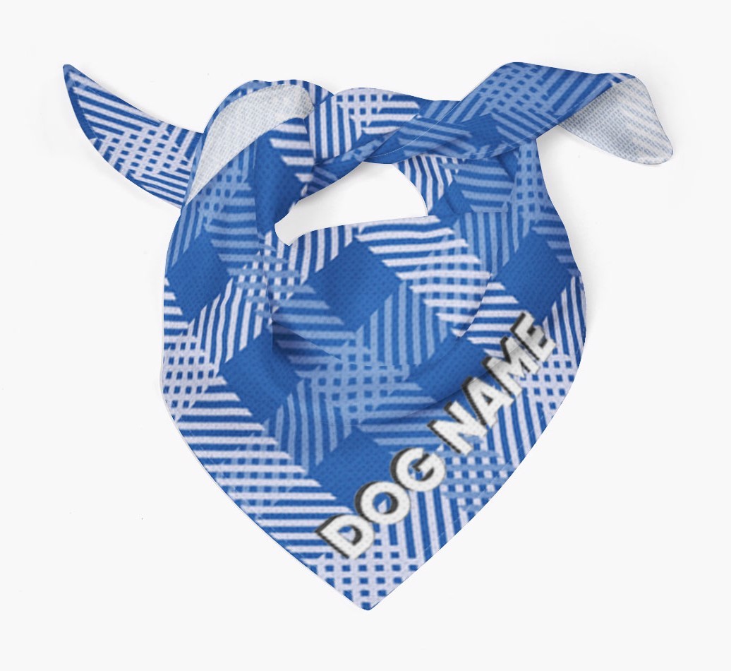 Personalized Check Dog Bandana for your {breedFullName}