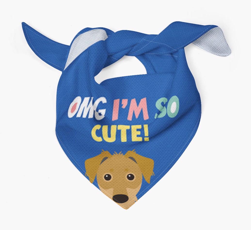 ‘OMG I’m So Cute’ Dog Bandana for your {breedFullName}