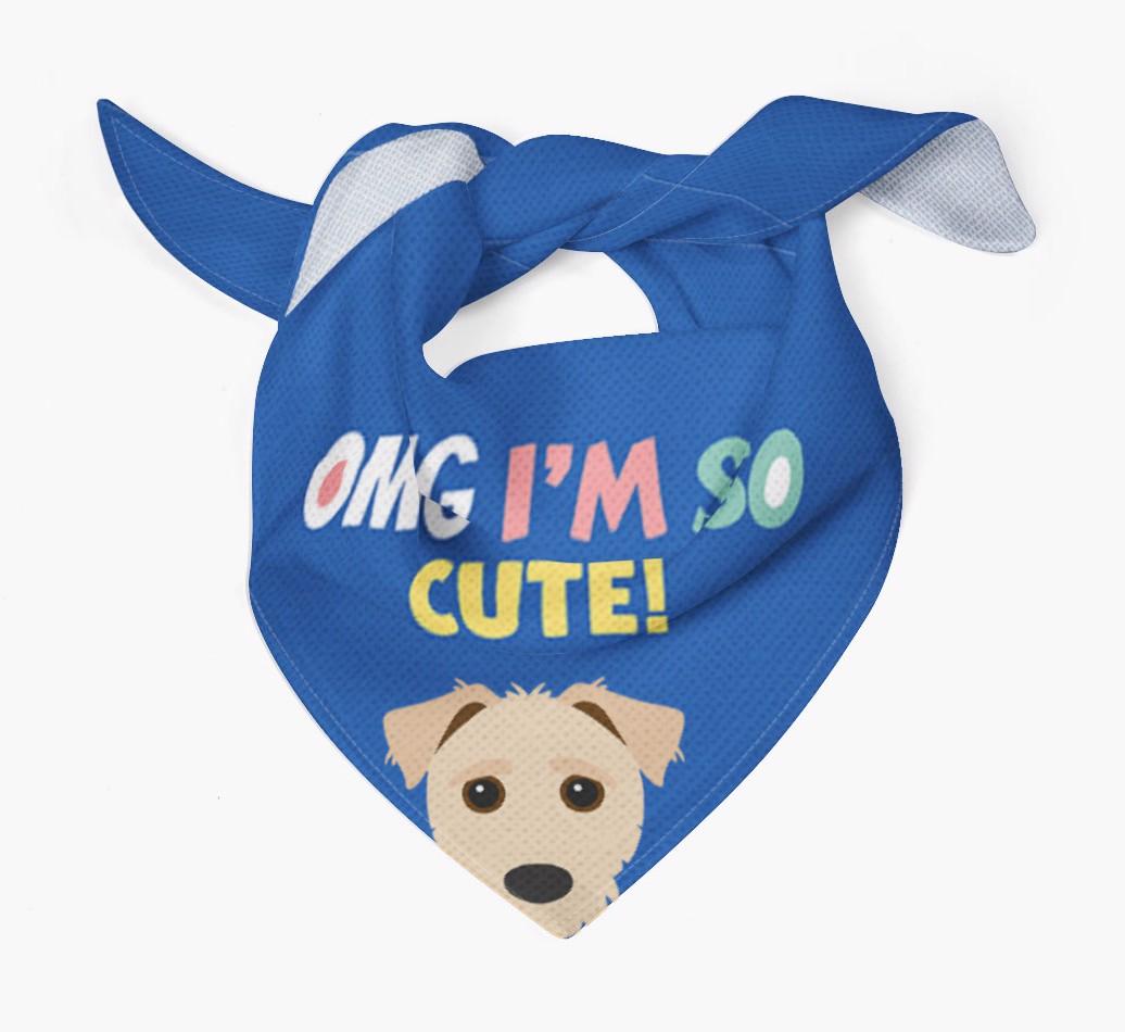 ‘OMG I’m So Cute’ Dog Bandana for your {breedFullName}