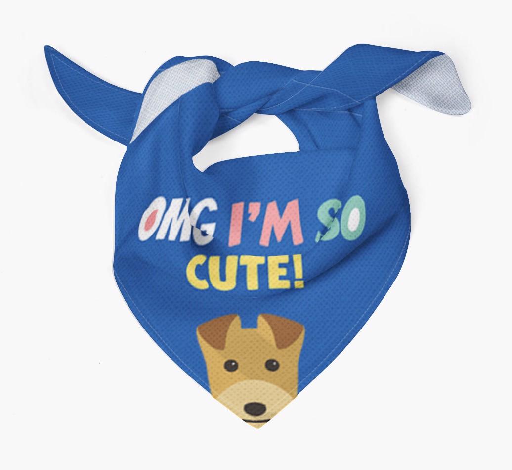 ‘OMG I’m So Cute’ Dog Bandana for your {breedFullName}