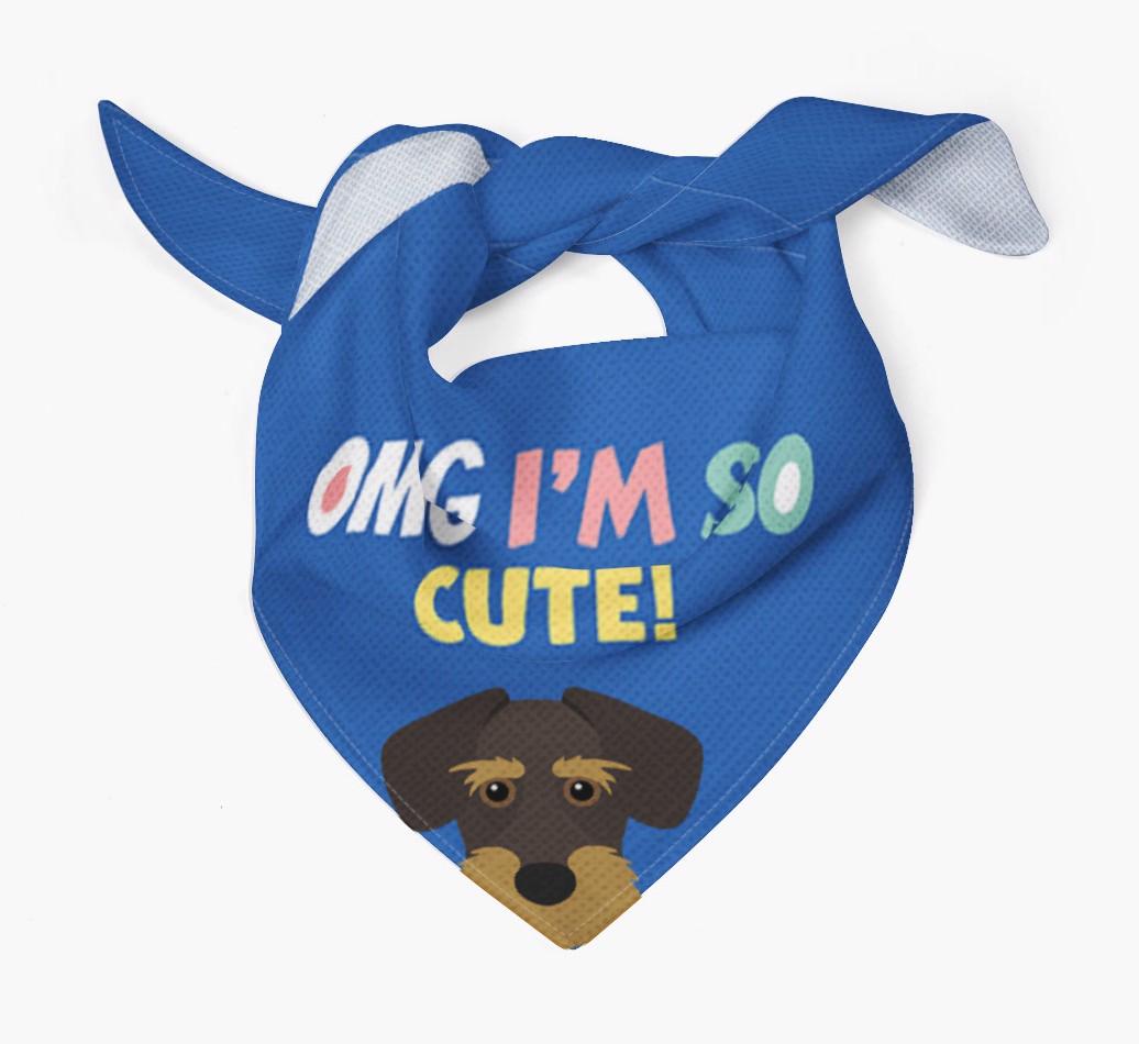 ‘OMG I’m So Cute’ Dog Bandana for your {breedFullName}