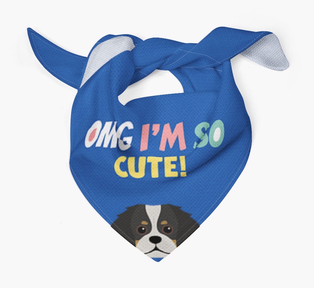 ‘OMG I’m So Cute’ Dog Bandana for your {breedFullName}
