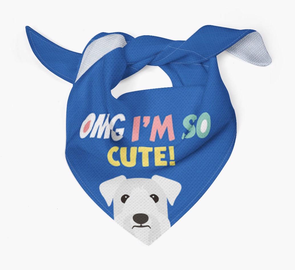 ‘OMG I’m So Cute’ Dog Bandana for your {breedFullName}