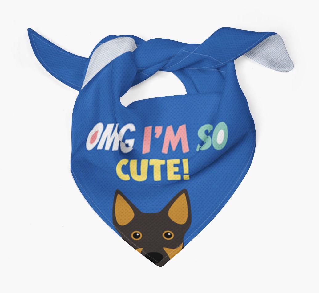 ‘OMG I’m So Cute’ Dog Bandana for your {breedFullName}