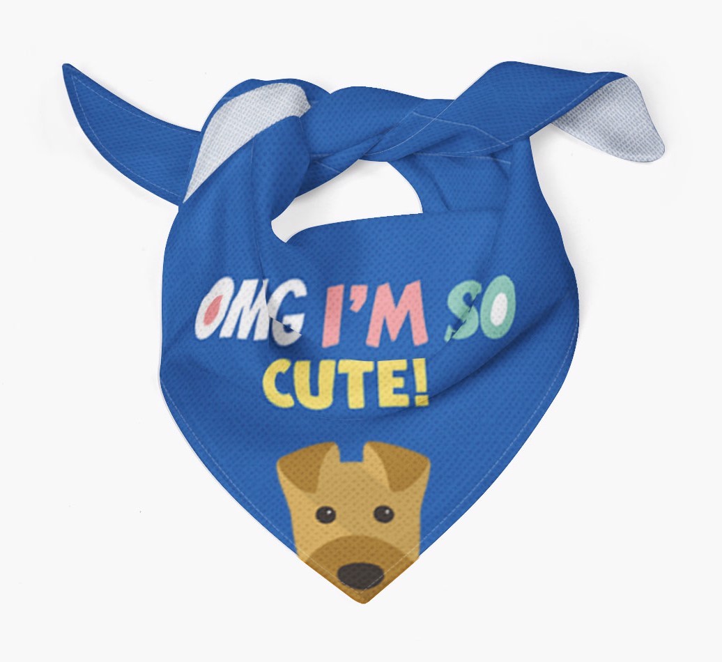 ‘OMG I’m So Cute’ Dog Bandana for your {breedFullName}