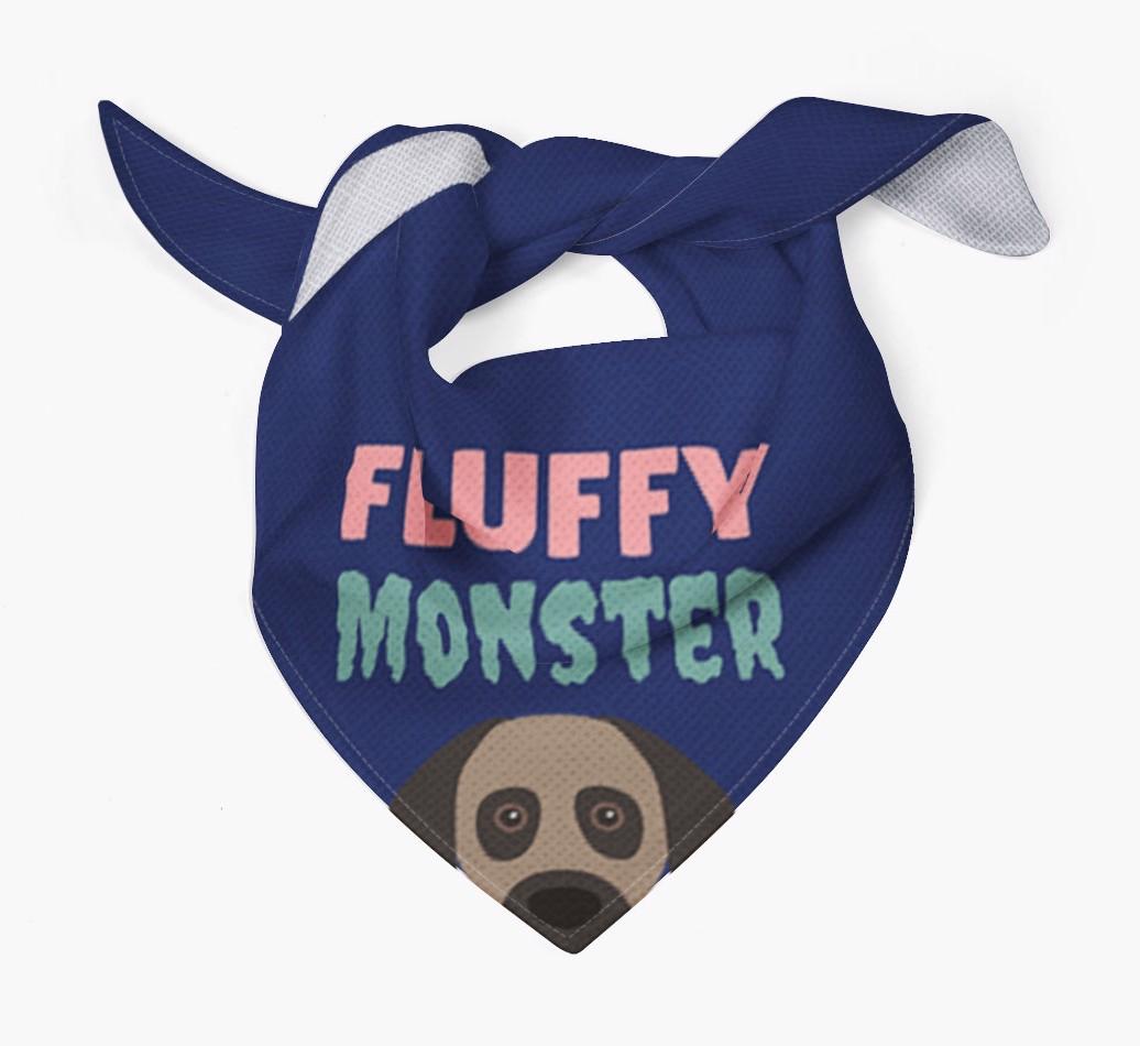 'Fluffy Monster' Dog Bandana for your {breedFullName}