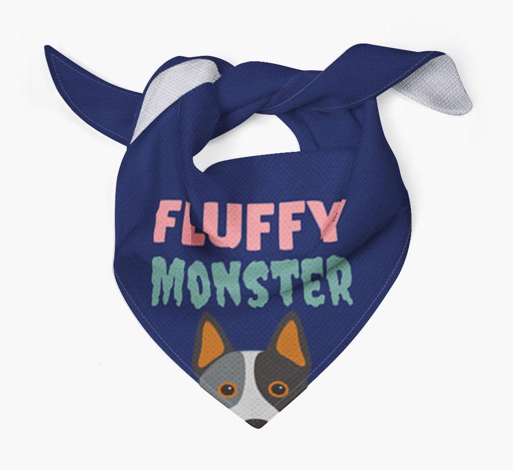 'Fluffy Monster' Dog Bandana for your {breedFullName}