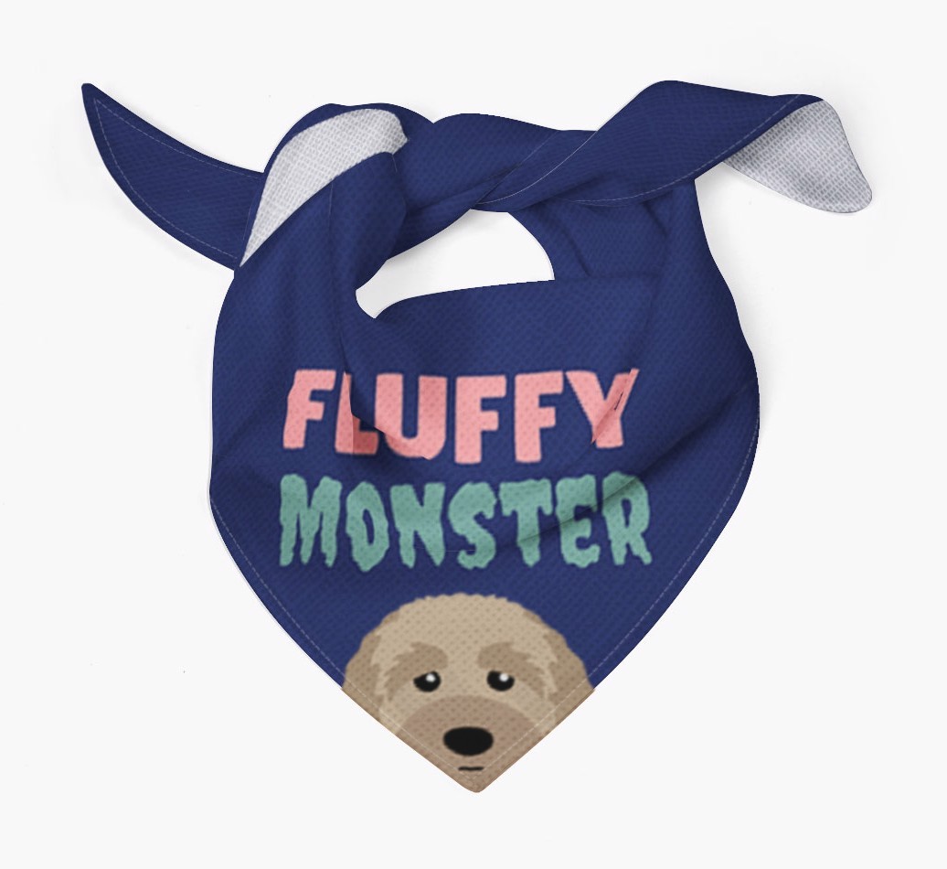 'Fluffy Monster' Dog Bandana for your {breedFullName}