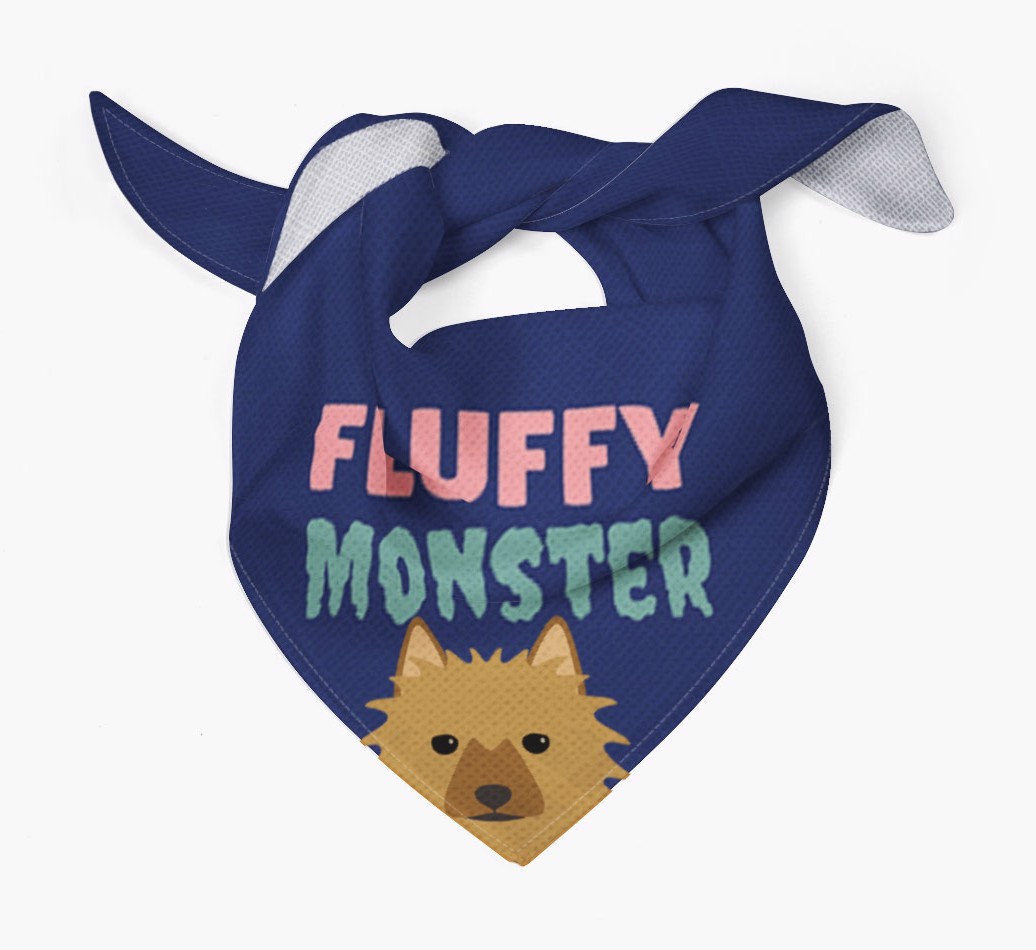 'Fluffy Monster' Dog Bandana for your {breedFullName}