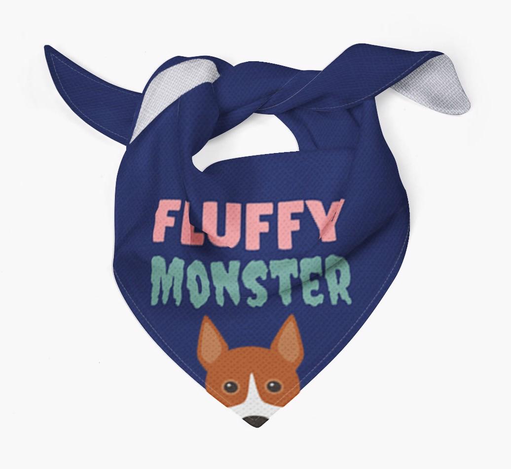 'Fluffy Monster' Dog Bandana for your {breedFullName}