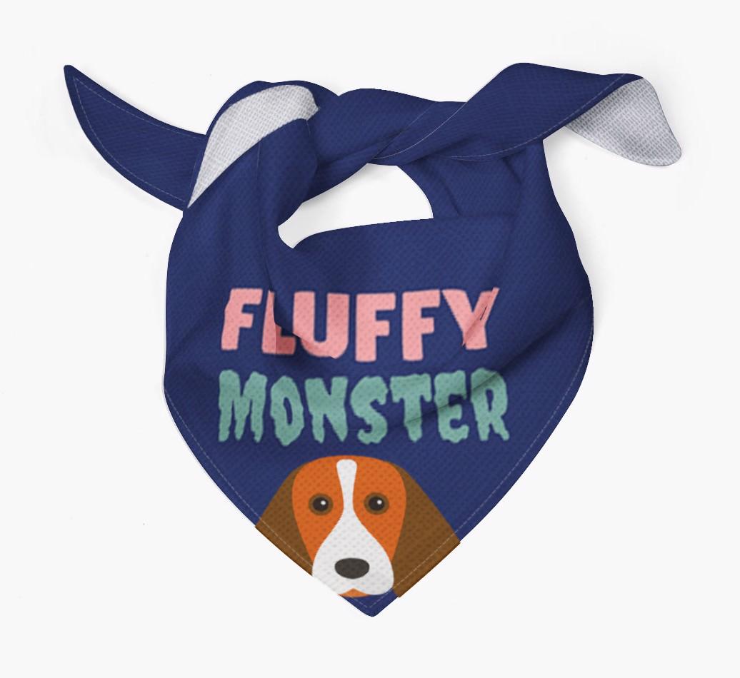 'Fluffy Monster' Dog Bandana for your {breedFullName}